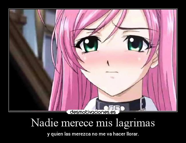 Nadie merece mis lagrimas - 
