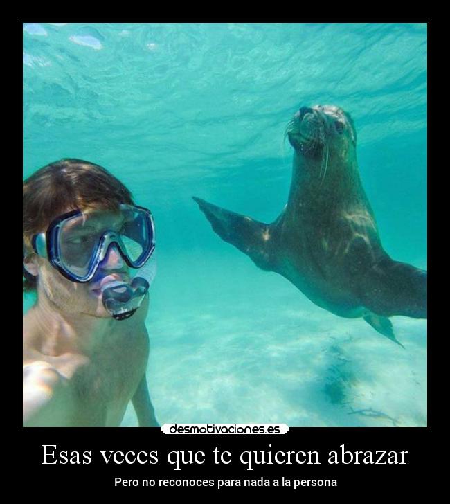 Esas veces que te quieren abrazar - Pero no reconoces para nada a la persona