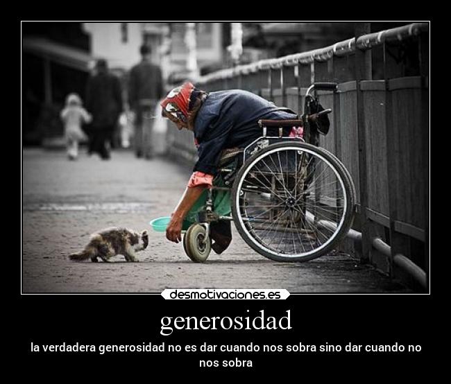 generosidad -
