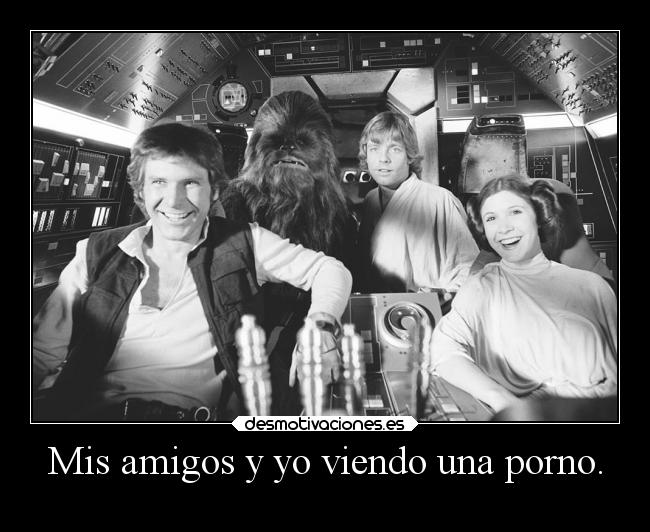 Mis amigos y yo viendo una porno. - 