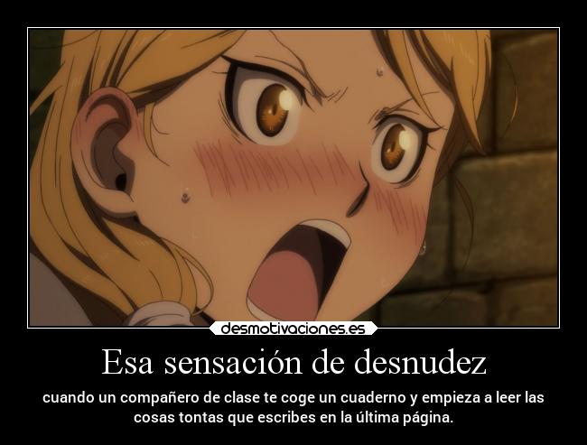 Esa sensación de desnudez -