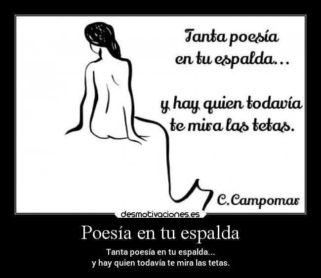 Poesía en tu espalda - 