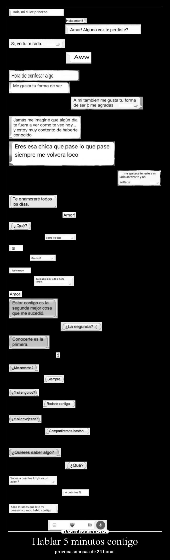 Hablar 5 minutos contigo -