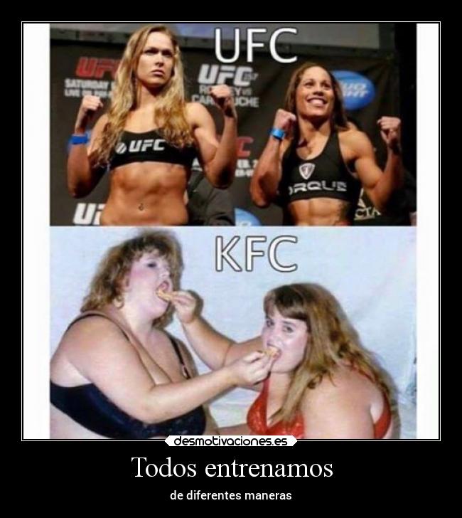 Todos entrenamos - de diferentes maneras