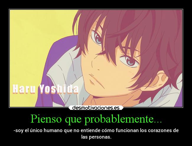 Pienso que probablemente... -