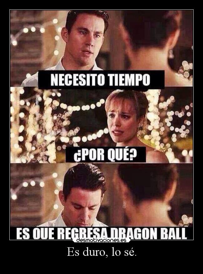 Es duro, lo sé. - 