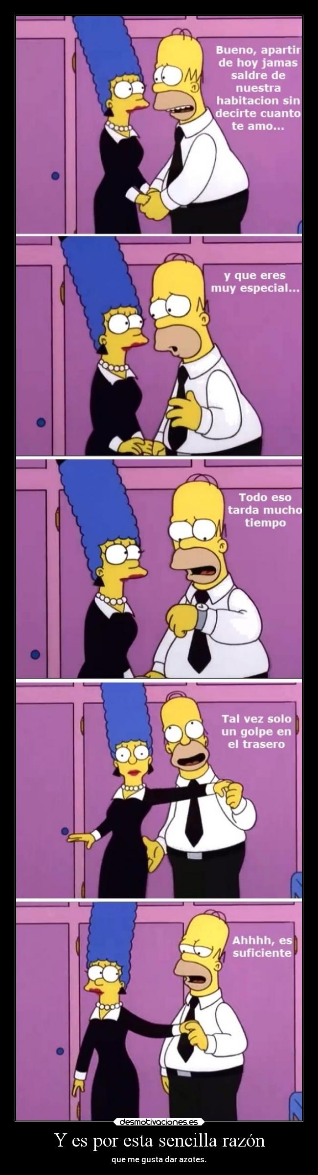 carteles amor humor simpsons elchicodeayer azotes culo desmotivaciones