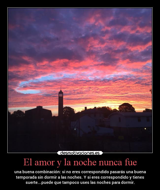 El amor y la noche nunca fue - 