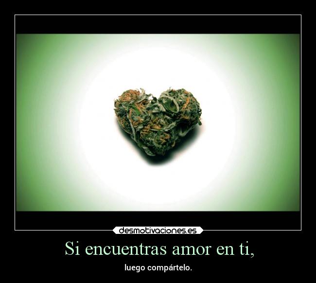 Si encuentras amor en ti, - 