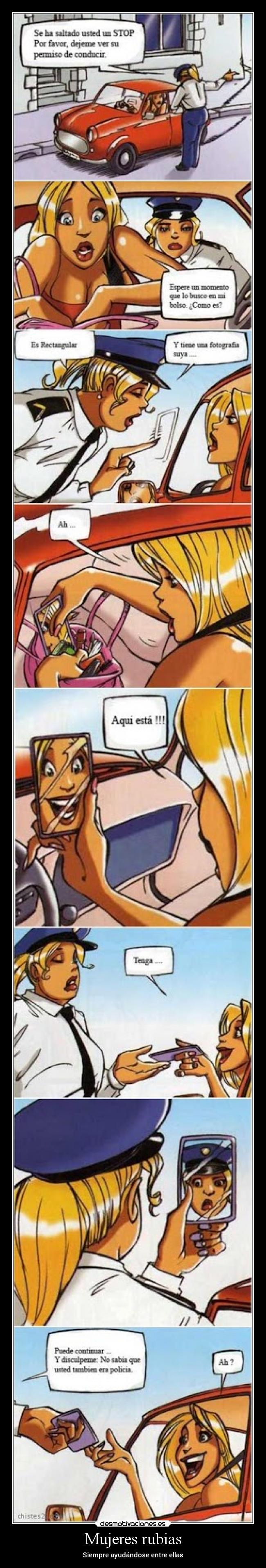 Mujeres rubias - Siempre ayudándose entre ellas