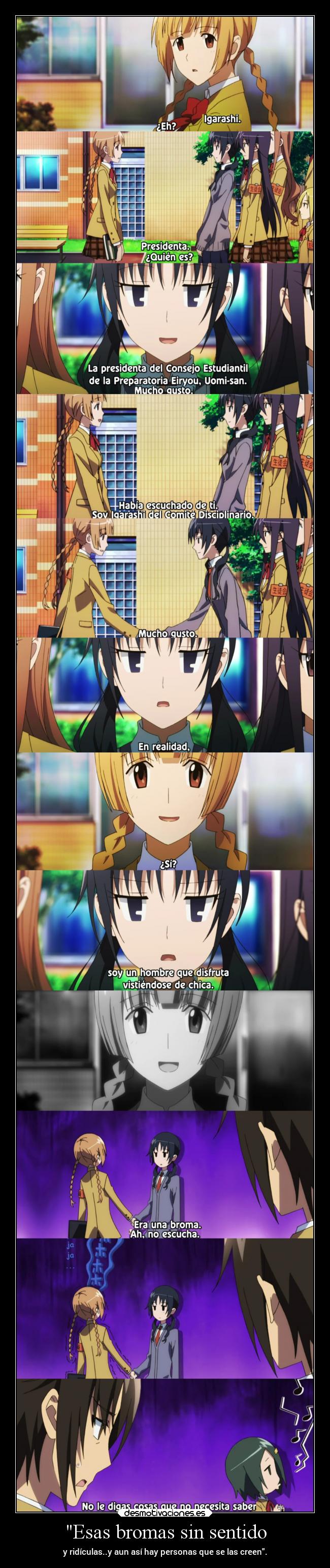 Esas bromas sin sentido - 