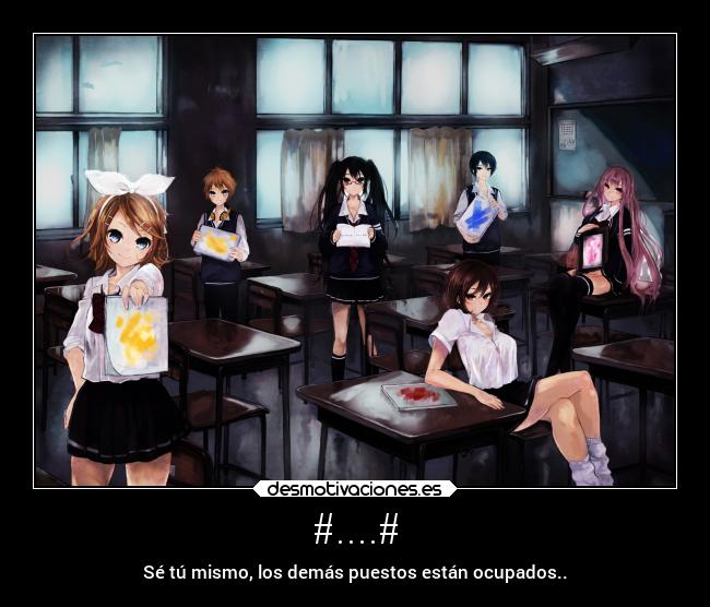 carteles anime desmotivaciones