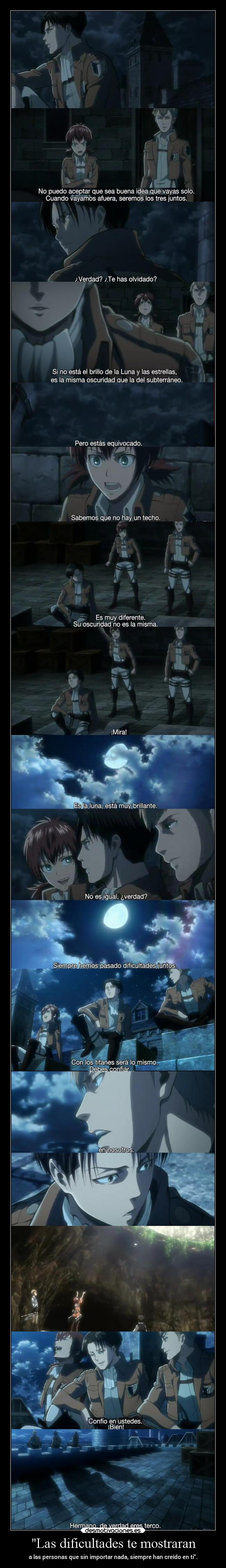 Las dificultades te mostraran -