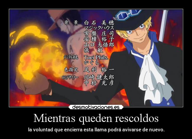 carteles anime frases manga onepiece acesabo merameranomi llama voluntad avivar opening18 elpatodelapiovendeh desmotivaciones