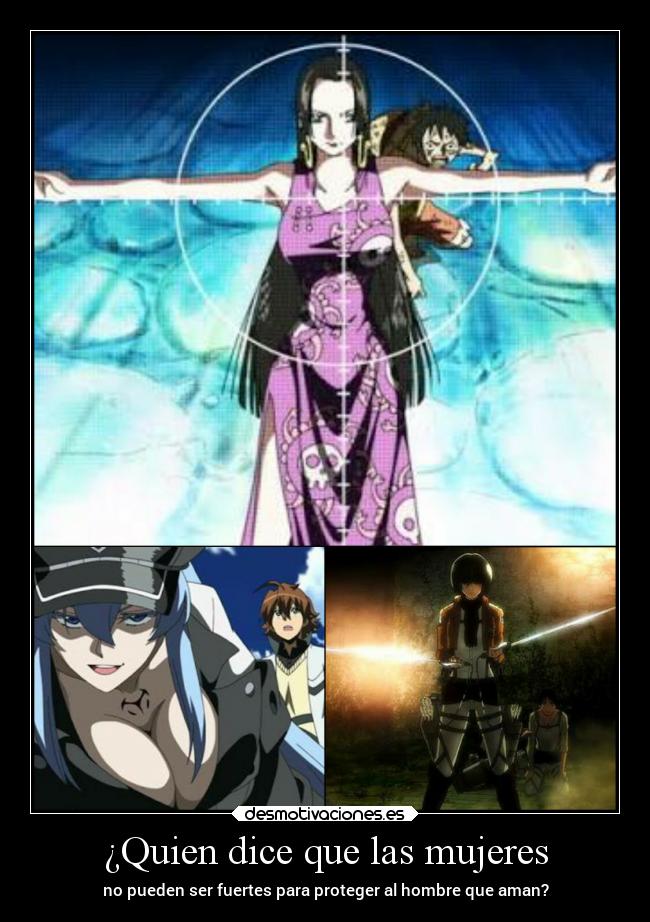 ¿Quien dice que las mujeres -