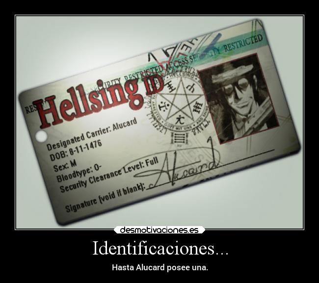 Identificaciones... - 