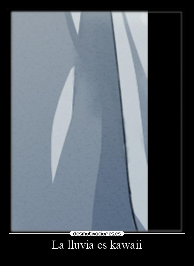 La lluvia es kawaii -