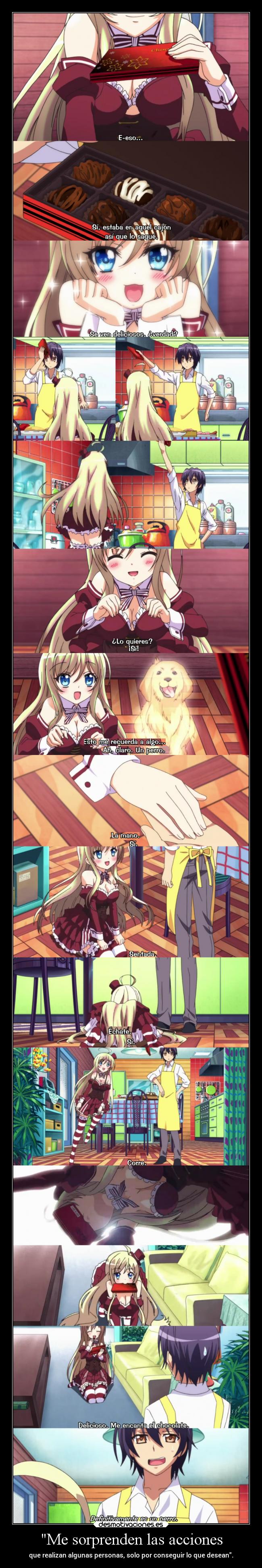 Me sorprenden las acciones -