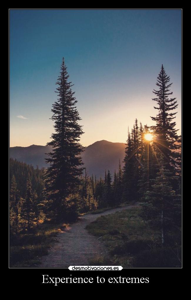 Experience to extremes - 