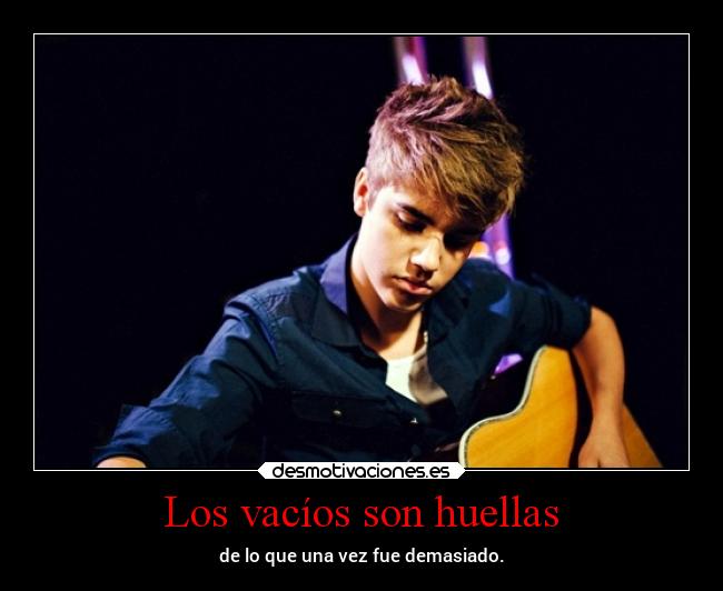 Los vacíos son huellas -