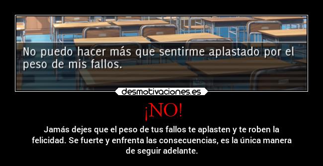 ¡NO! -