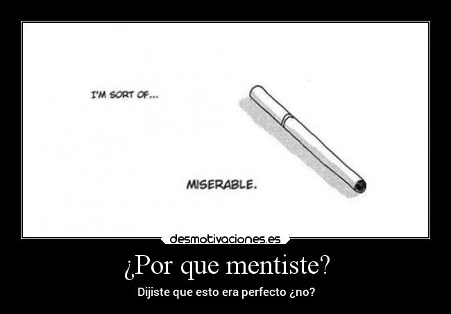 ¿Por que mentiste? - 