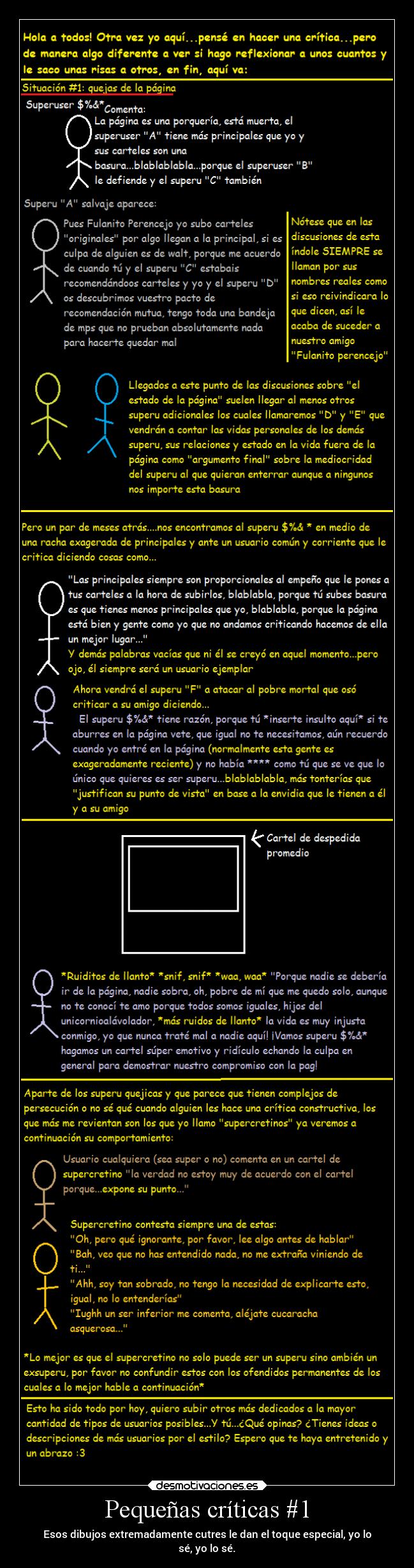 Pequeñas críticas #1 -