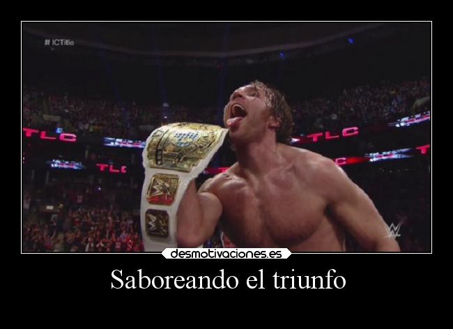 Saboreando el triunfo -