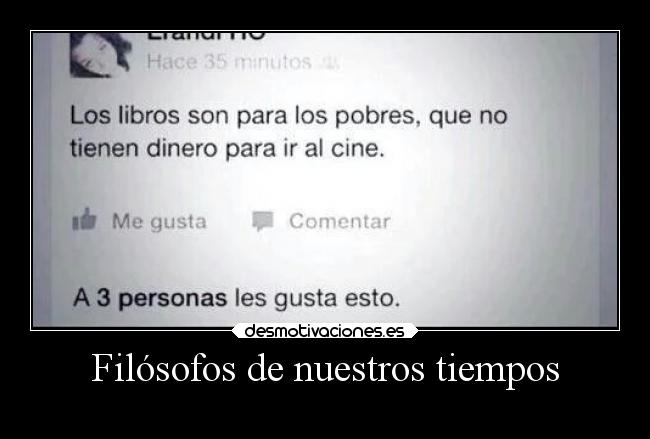 Filósofos de nuestros tiempos -