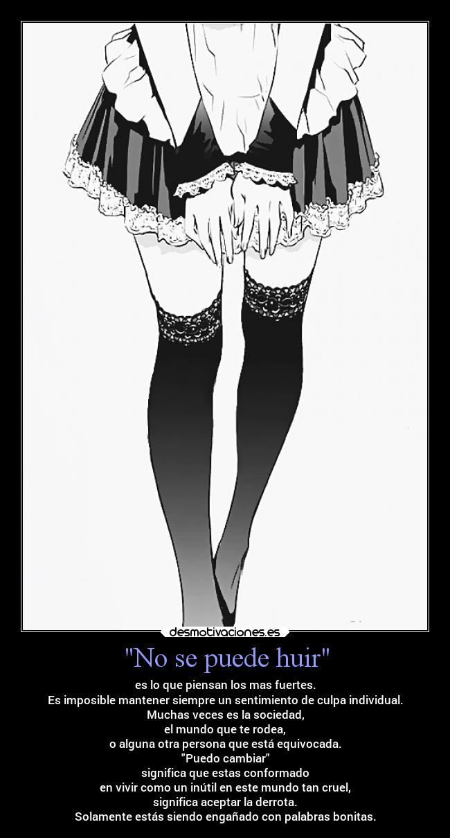 No se puede huir - 