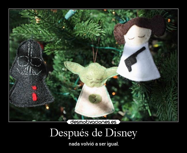 Después de Disney - nada volvió a ser igual.