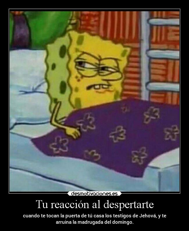 Tu reacción al despertarte - 