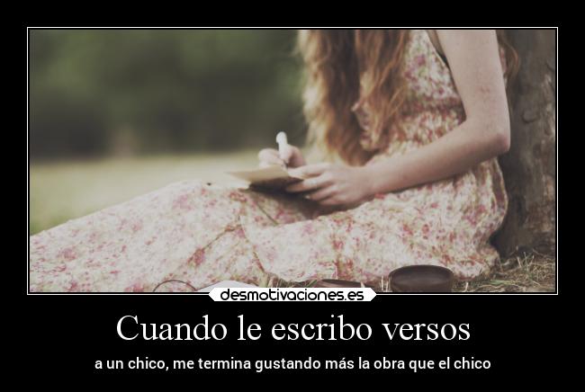 Cuando le escribo versos - 