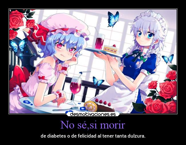carteles felicidad anime touhou diabetes desmotivaciones