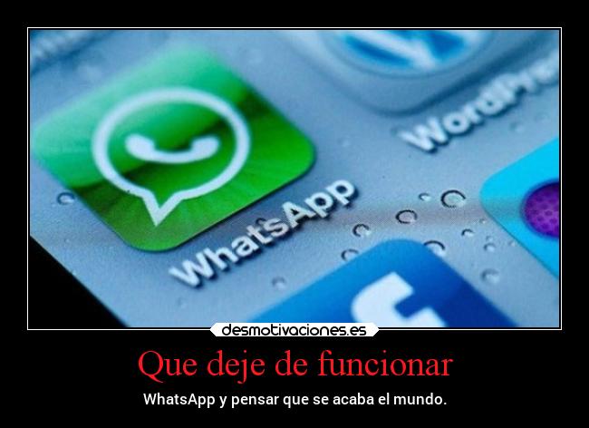Que deje de funcionar -