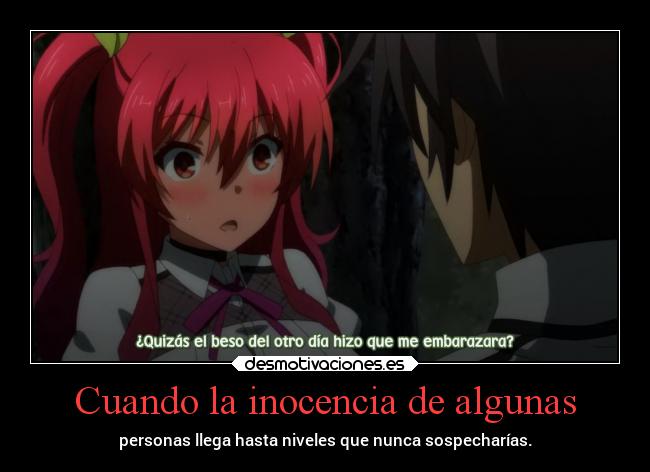 Cuando la inocencia de algunas -