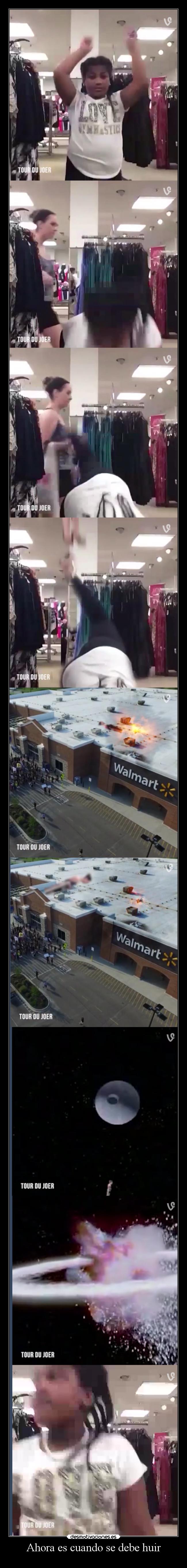 Ahora es cuando se debe huir -