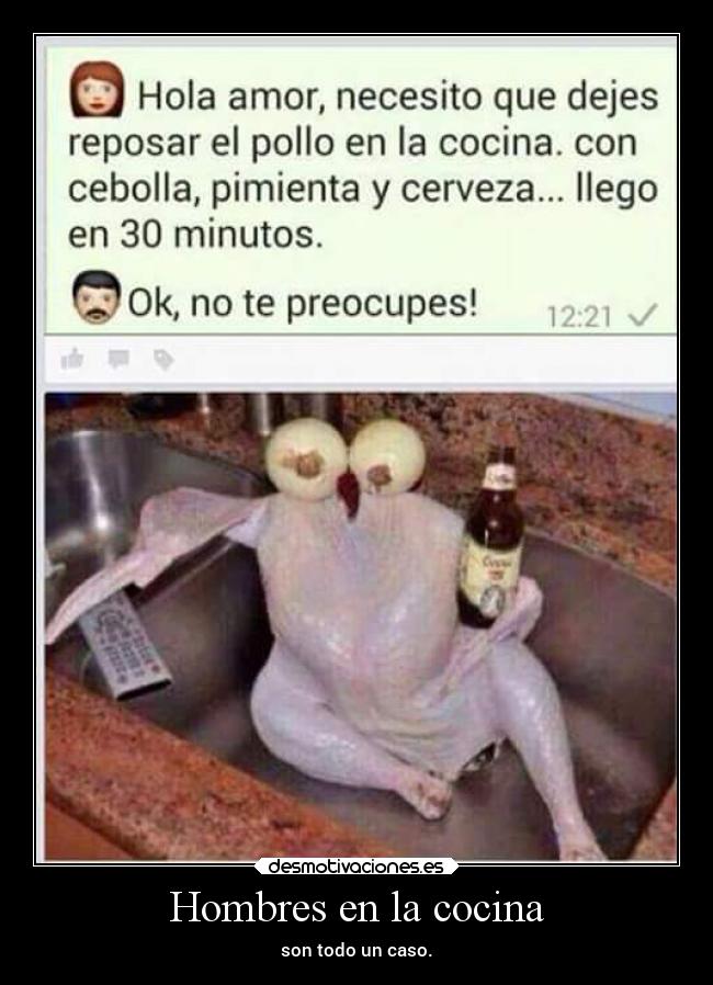 Hombres en la cocina -