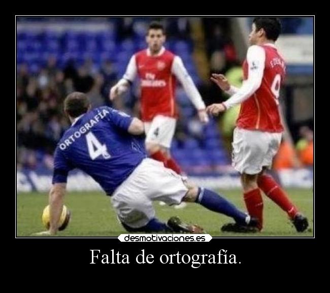 Falta de ortografía. - 