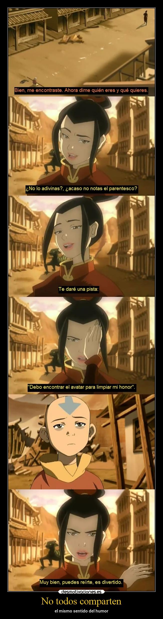 No todos comparten - el mismo sentido del humor