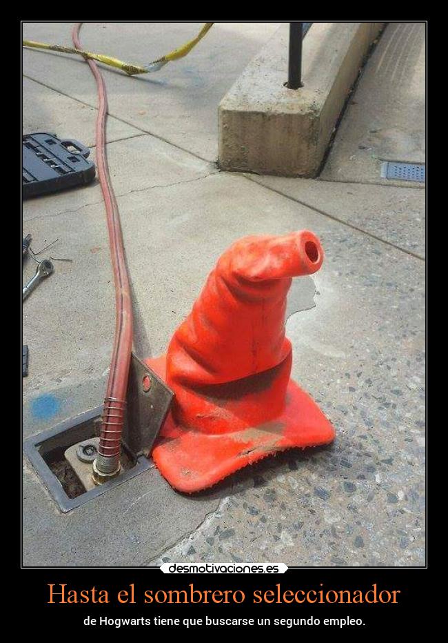 Hasta el sombrero seleccionador -