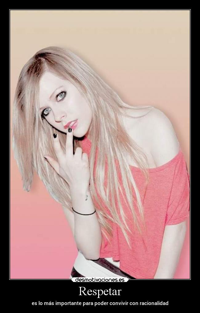 Respetar - es lo más importante para poder convivir con racionalidad