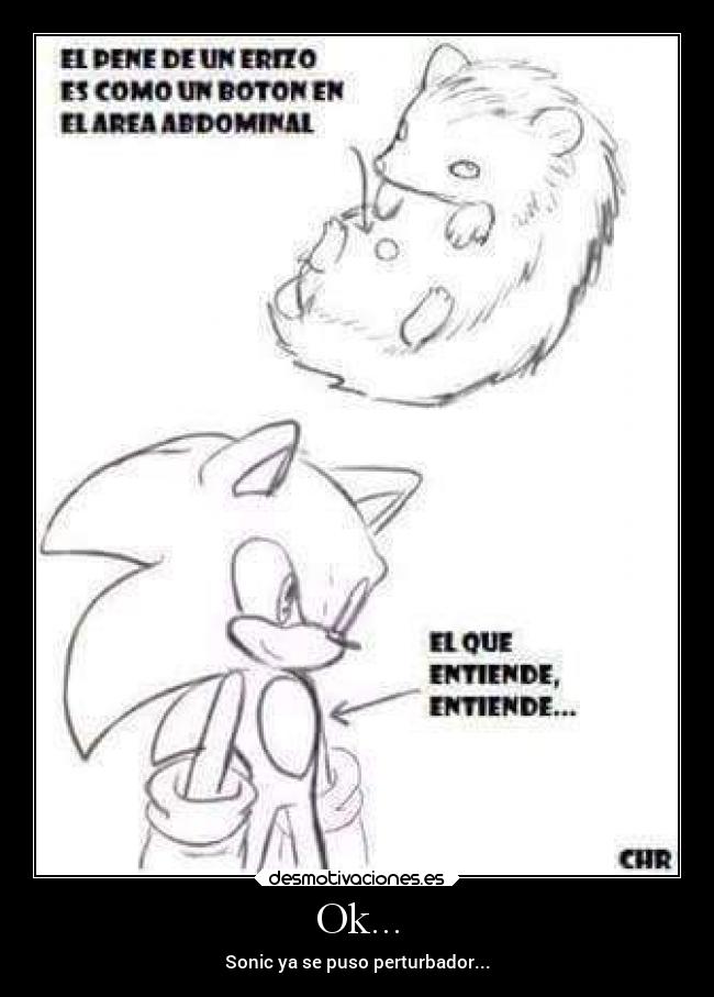 Ok... - Sonic ya se puso perturbador...