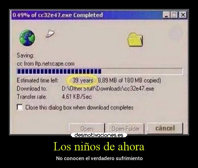 Los niños de ahora - No conocen el verdadero sufrimiento