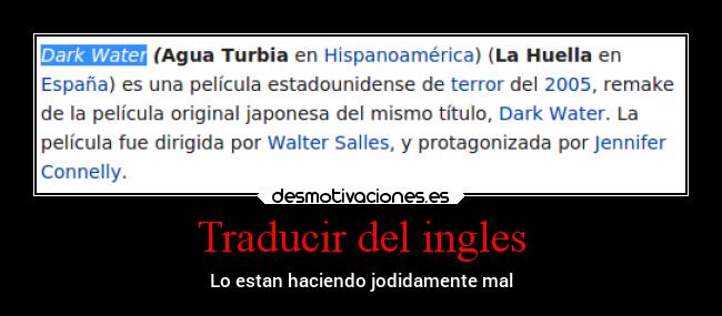 Traducir del ingles - 