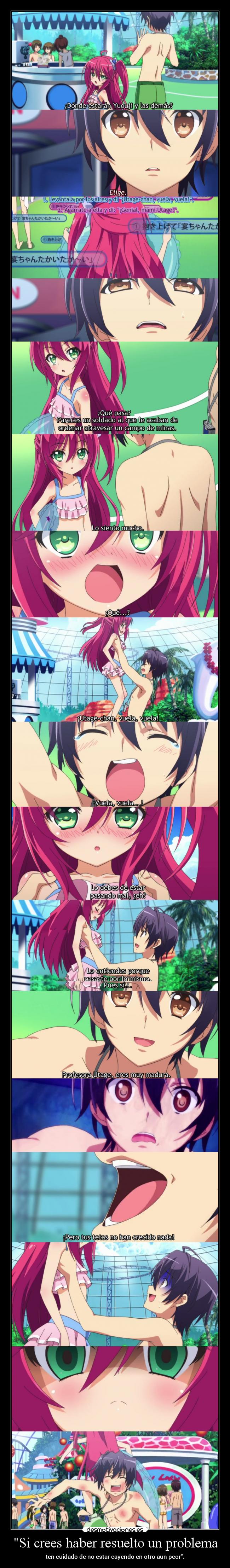 carteles miedo anime creer resolver problema actual cuidar otro peor raptorhunters futuro projectd desmotivaciones