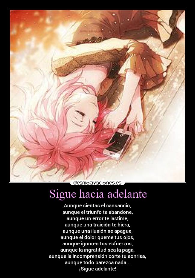 Sigue hacia adelante -