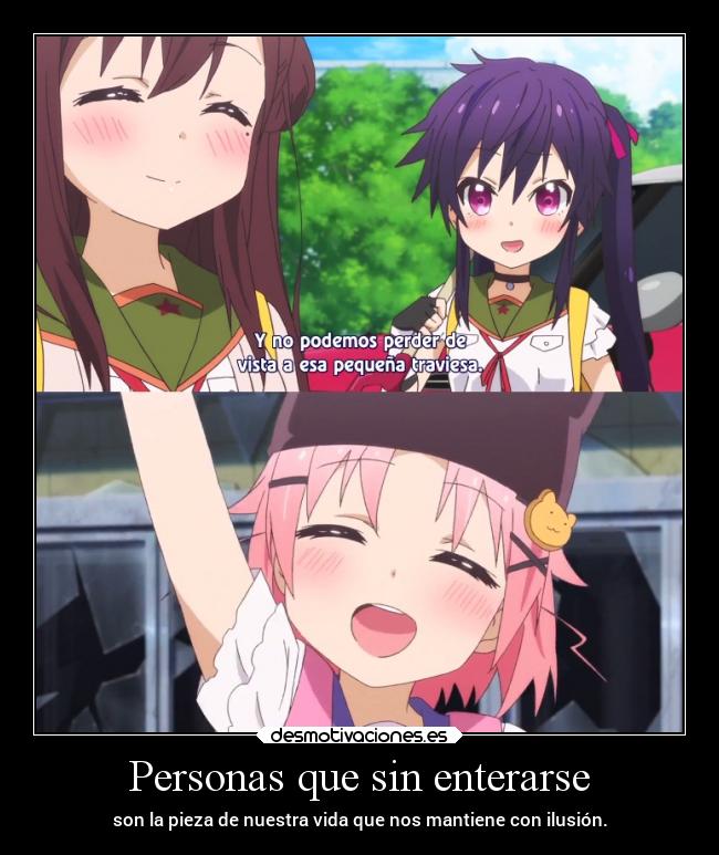 Personas que sin enterarse -