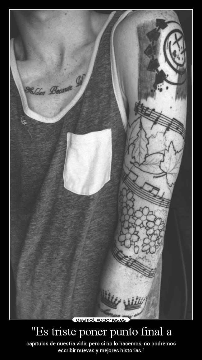 Es triste poner punto final a -