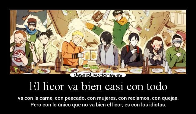 El licor va bien casi con todo -